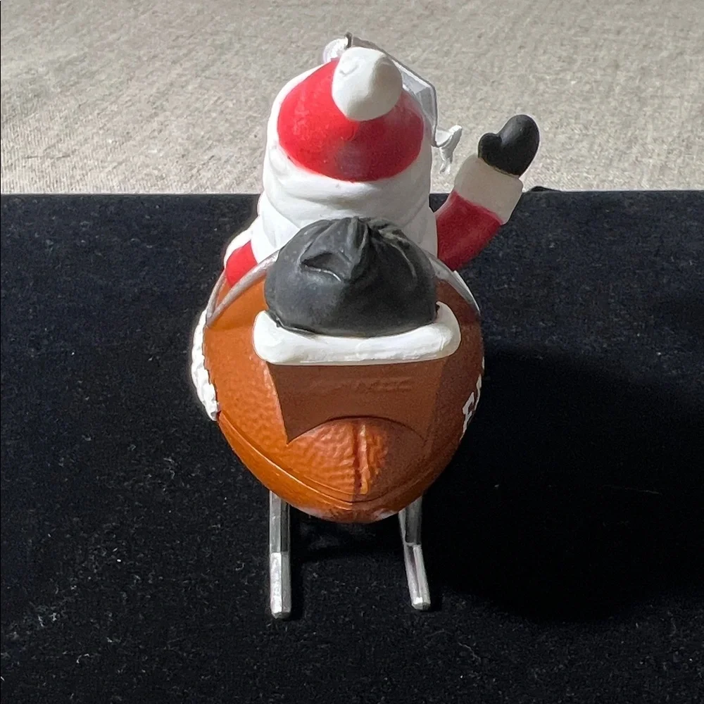 Falcons Santa Sleigh Ornament - Red, Brown, Silver by Hallmark. KK573 - Picture 4 of 6